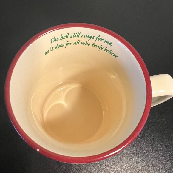 The Polar Express Ceramic Christmas Mug 3D Embossed Train BELIEVE Warner Bros. - Picture 4 of 7